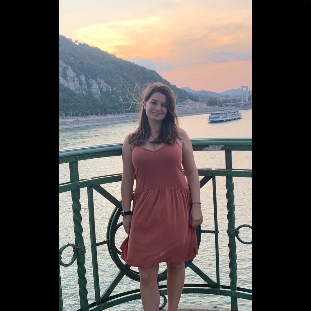 Soft Orange Strapless Dress